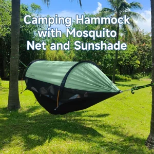 Outdoor Large Hammock with Mosquito Net 2 Person Lightweight Hammocks for Backpacking Backyard Hiking Camping