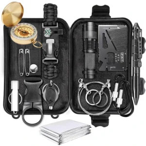 14 pcs Camping Equipment Survival kit Multifunctional